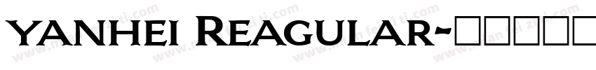 yanhei Reagular字体转换